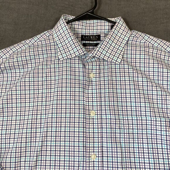 Lauren Ralph Lauren Regular Fit Stretch Button-Down Shirt Mens Size XL (32-33) - Picture 7 of 9